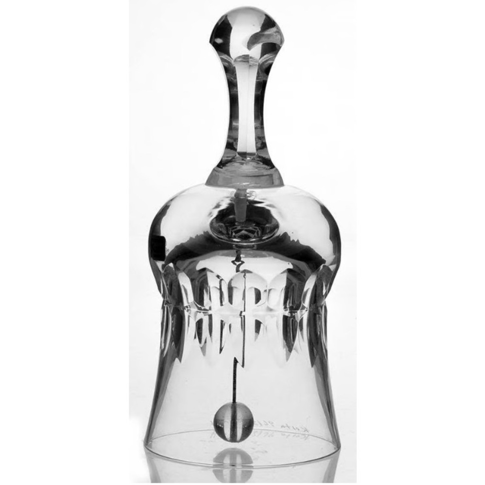 Glass Bell_Signed by Artist_Good Bunco Bell_ Kosta Boda